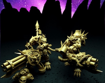 Ratkin Gatling Gunner Fantasy Proxy Miniature