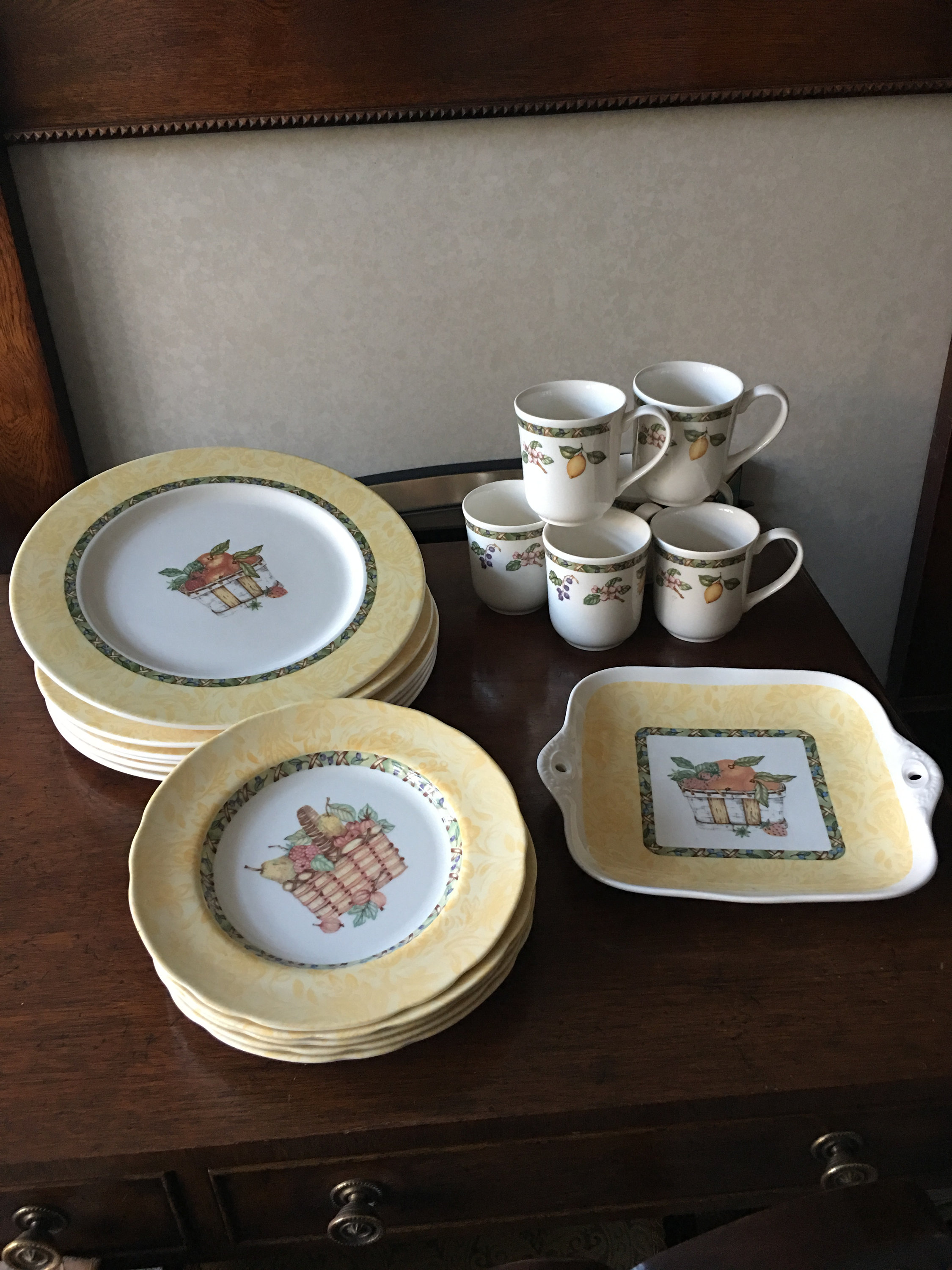 Stunning 1980s Johnson Brothers Arcadia Fruit Basket Dinner Etsy UK