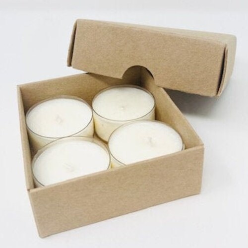 Tealight Candle Box for 6 Tealights Kraft X 10 Boxes Etsy