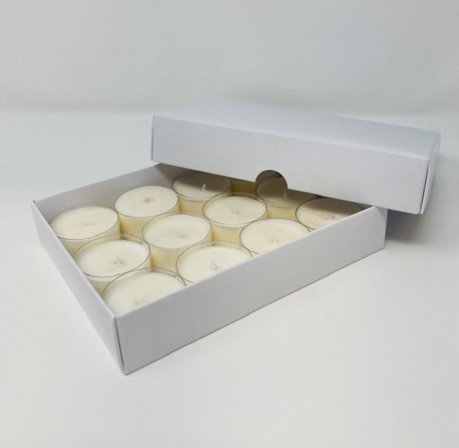 Tealight Candle Box for 12 Tealights White 10 Boxes Etsy UK