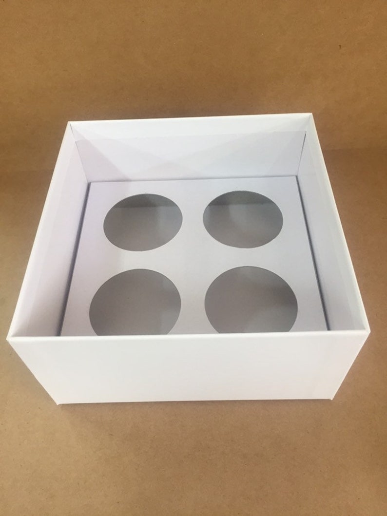 Gift Box 4 X Votive Candles White Etsy