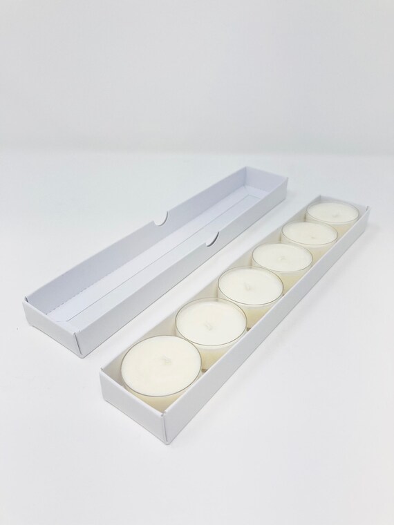 Tealight Candle Box for 6 Tealights White 10 Boxes Etsy