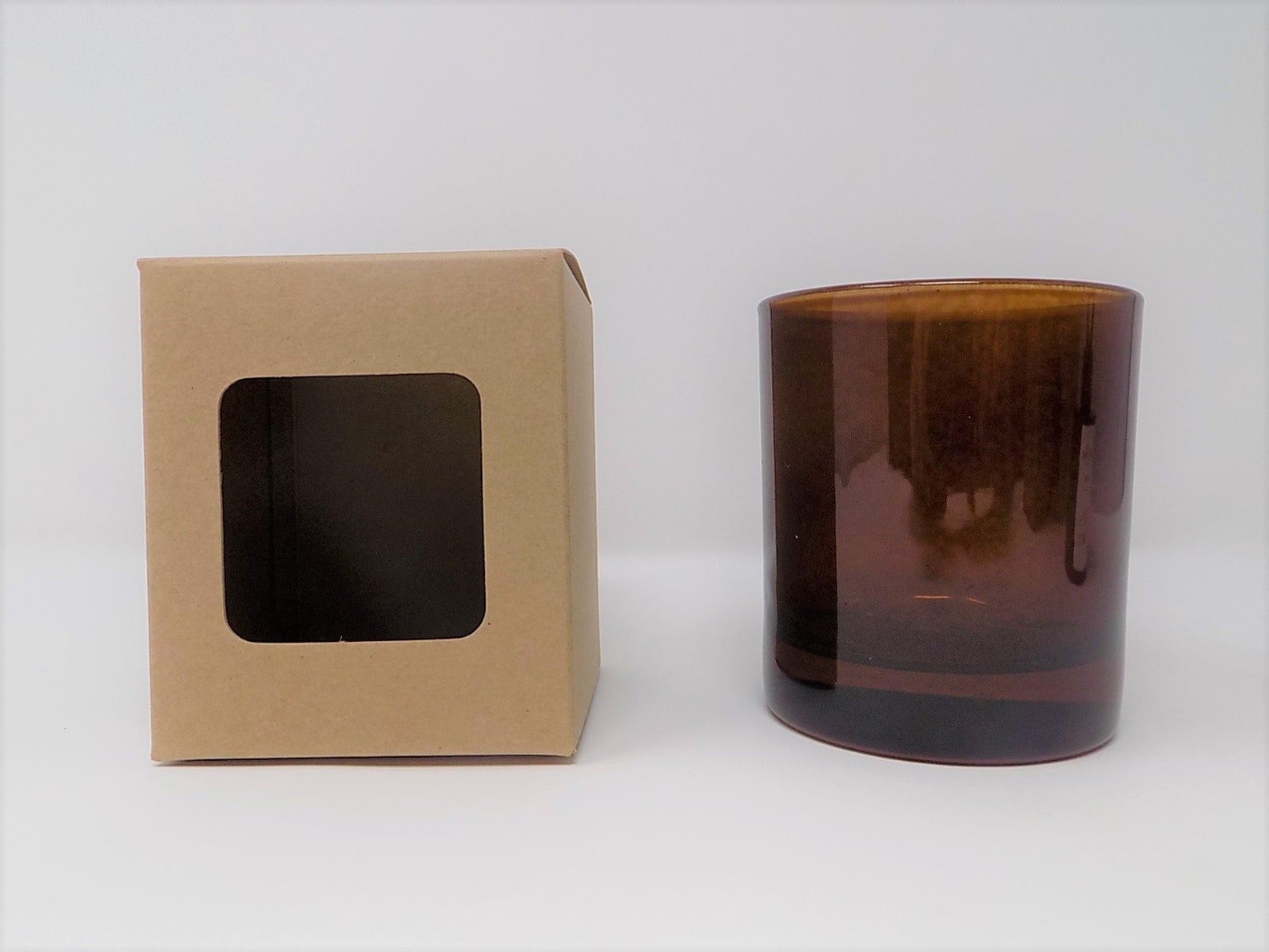 30CL Candle Box With Window Kraft X 10 X Boxes Etsy UK