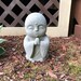 Concrete Jizo Statue, Buddha, Buddhist Protector of Children, Jizo Figure, Home Decor,