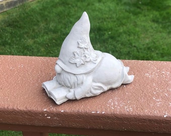 Cement Garden Gnome, Gnome Statue, Concrete Gnome Garden Decor, Small Gnomes,  Gnome Statue