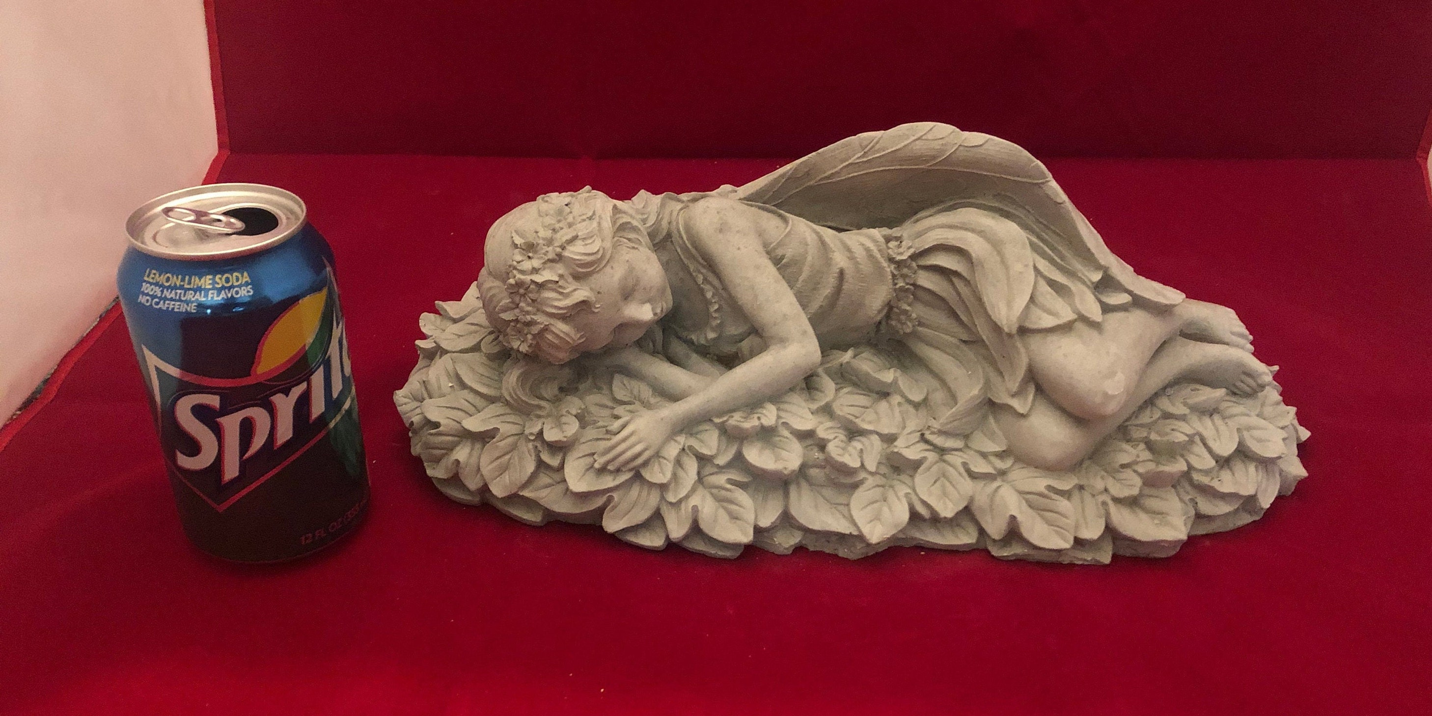 Cement Laying Fairy Statue Concrete Fairy Fairy Sleeping in Etsy Ireland