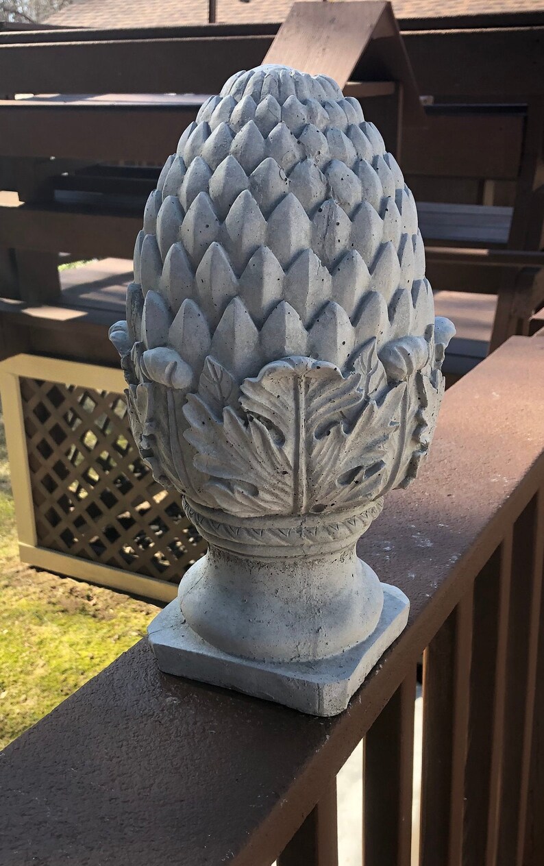 Finial Artichoke Statue Concrete Finial Artichoke Finial Etsy