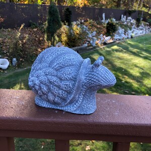 Concrete Snail Statue: Cement Garden & Home Decor