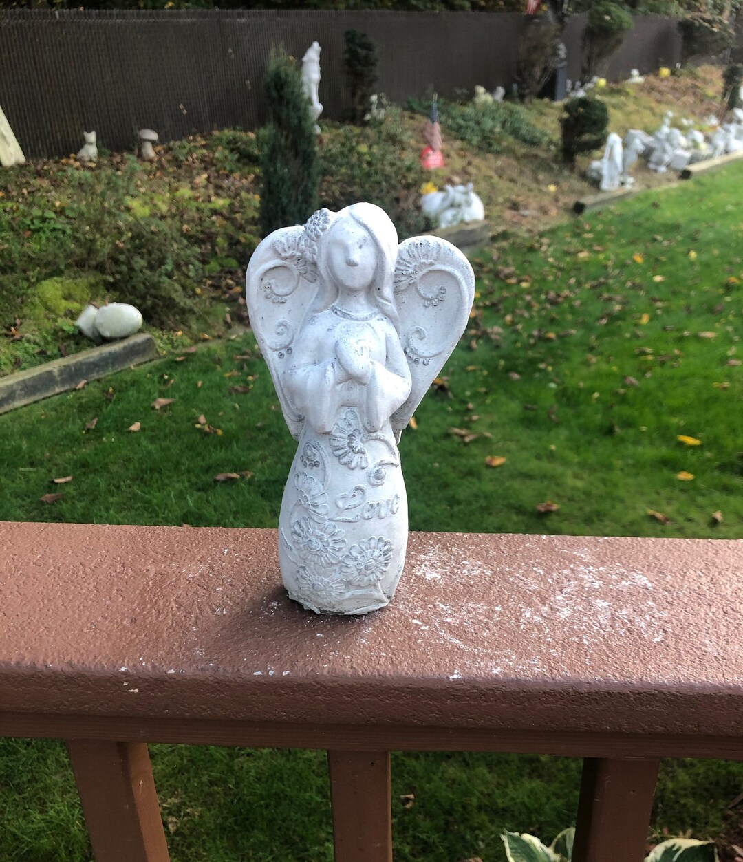 Angel Statue, Concrete Angel Statue, Home Decor, Garden Decor, Cement