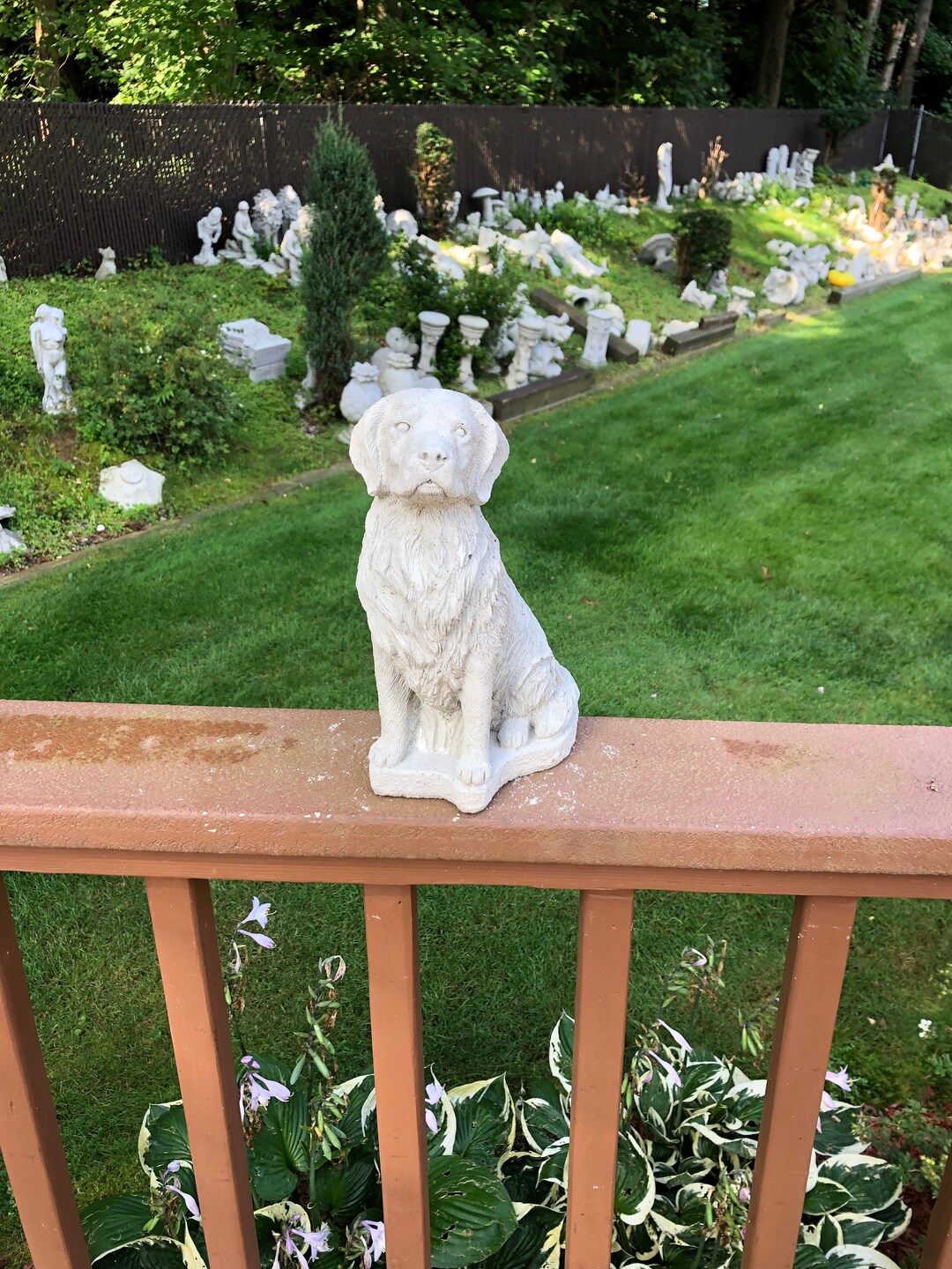 Labrador Concrete Statue, Dog Statue, Memorial or Grave Marker, Garden
