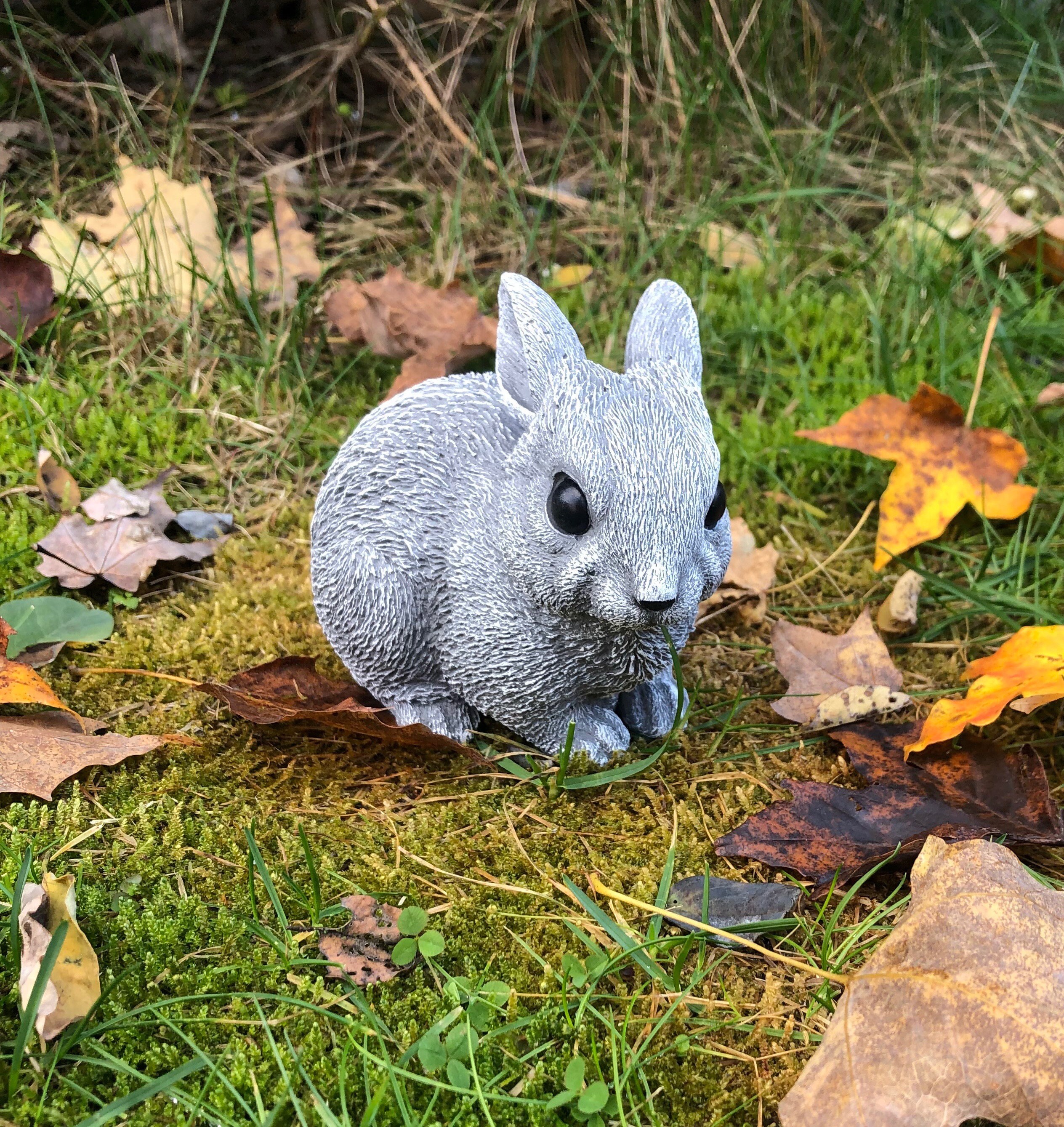 Statue de lapin de jardin en béton, figurine de lapin en ciment - France