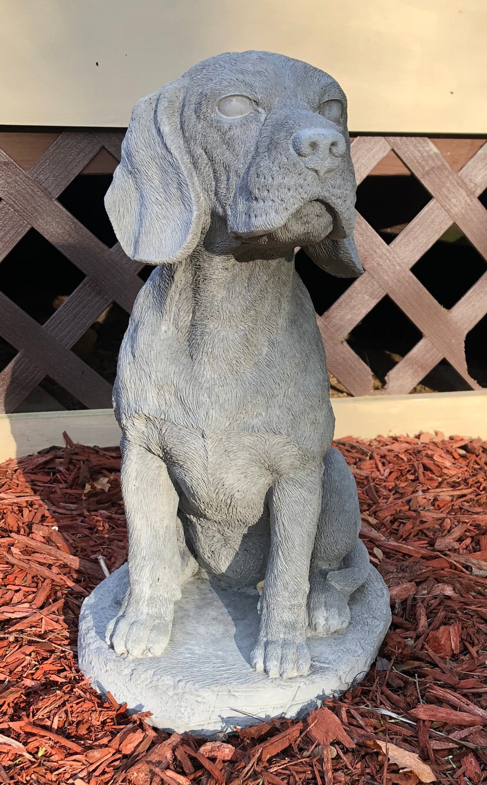 Estatua de perro Beagle de hormigón Beagle de cemento perro | Etsy