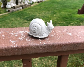 Concrete Snail Statue Cement Snail, Garden Decor,  Large Garden Snail, Home Decor