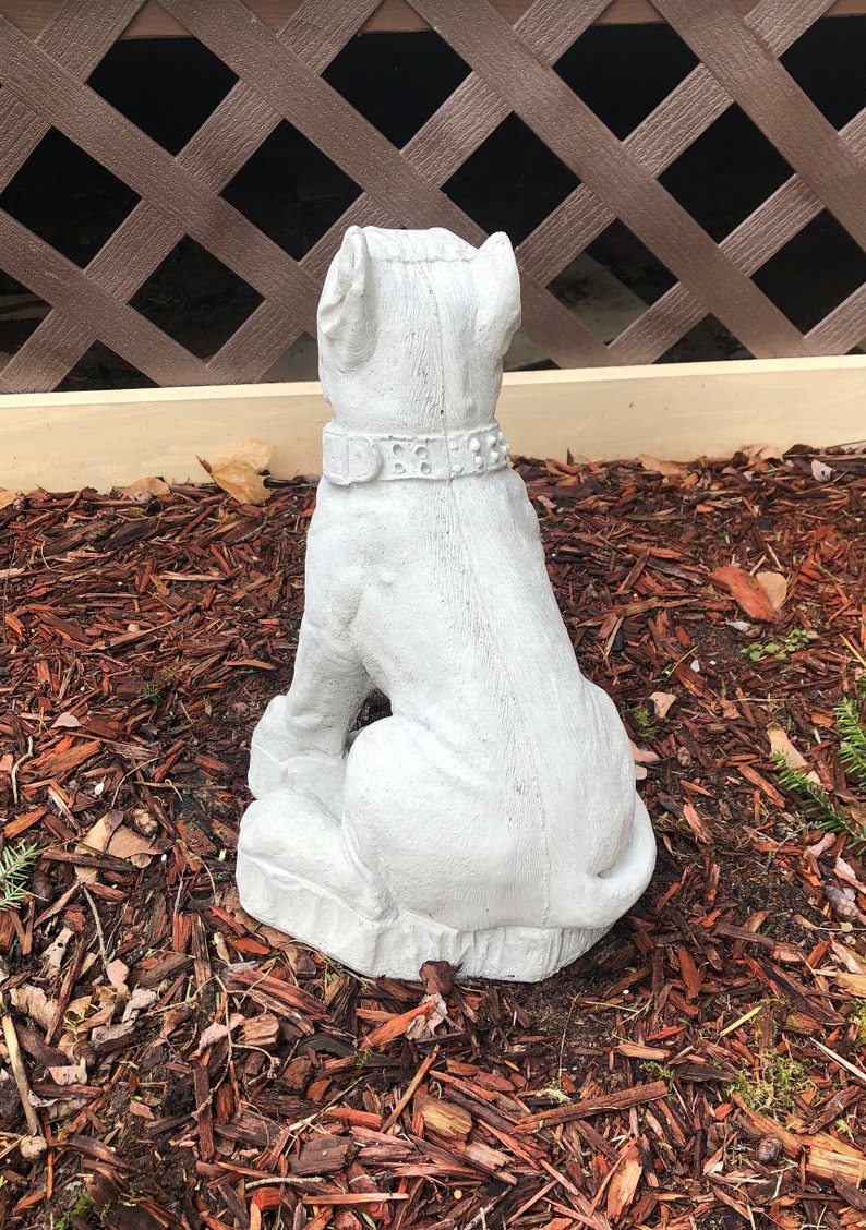 Pit Bull Concrete Statue Memorial Or Grave Marker Garden ...