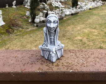 Cement Gargoyle, Garden Decor, Concrete Gargoyle, Garden Statue, Gothic Protection Figure, Concrete Statue