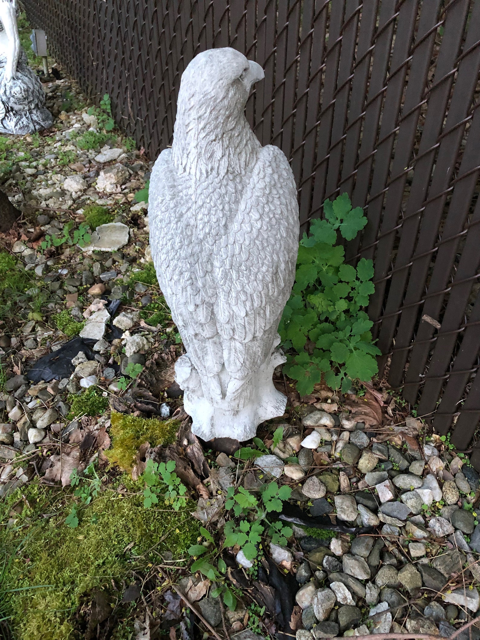 Concrete American Bald Eagle Statue 21 tall Bald Eagle Etsy