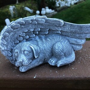 Angel With Dog Statue – 7-Inch Memorial Pet Guardian Figurine For Indoor/Outdoor, Resin Sculpture - View #9