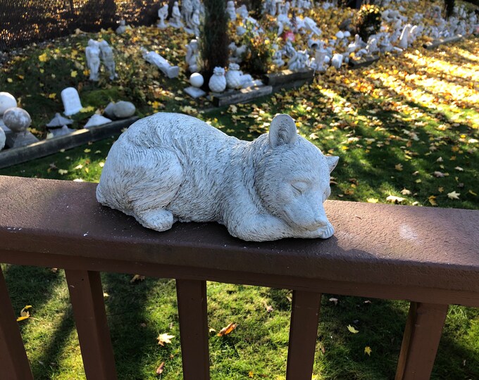 Bear Statue, Bear Concrete Statue, Garden Decor, Cement Bear, Garden Decor, Home Decor Etsy