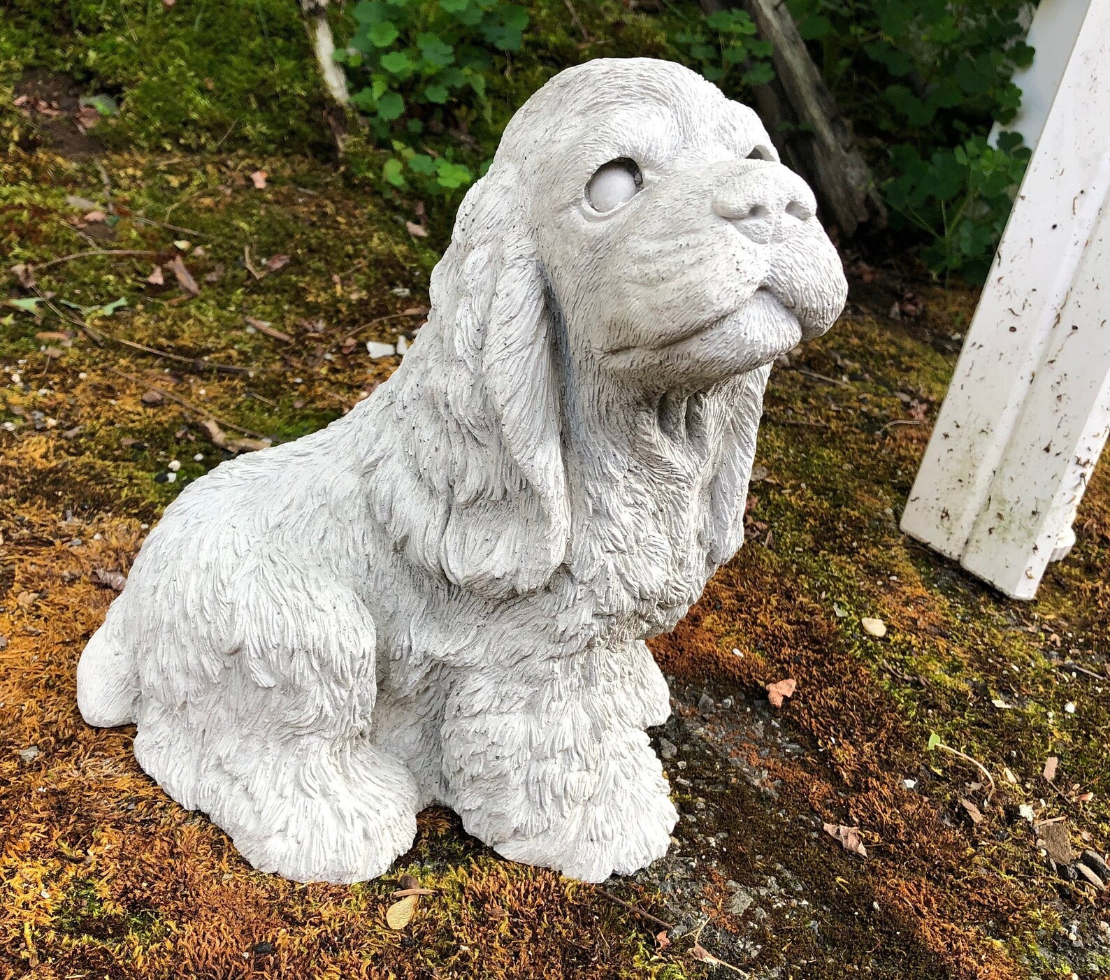 Cocker Spaniel Dog Statue Concrete Dog Cement Cocker Spaniel | Etsy