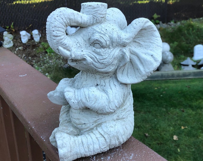 Concrete Elephant Statue, Elephant Statue, Happy Elephant, Good Luck