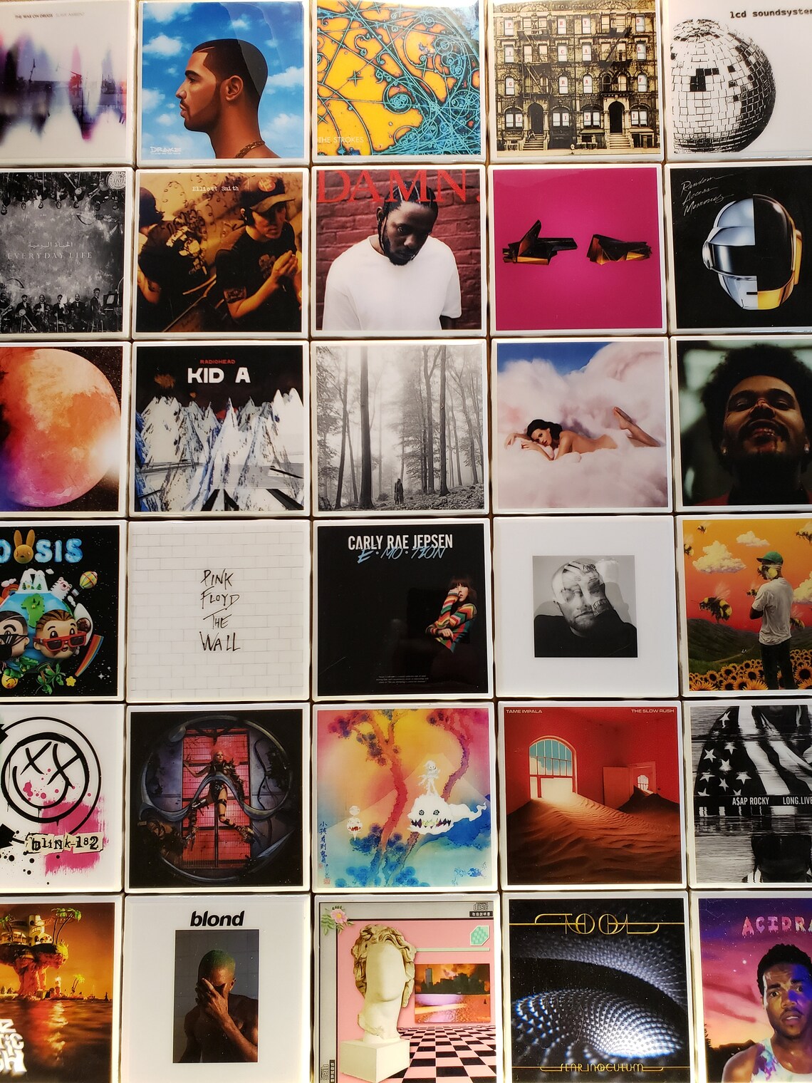 PICK YOUR OWN Album Cover Coasters Music Coasters Etsy