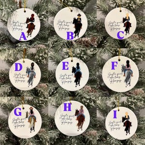 Custom Horse Ornament / Horse Gift / Personalized Horse Gift / Just a girl who loves horses