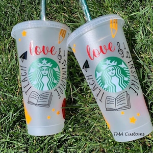 Lehrer Geschenk / Lehrer Starbucks Tasse / personalisierte Lehrer Becher