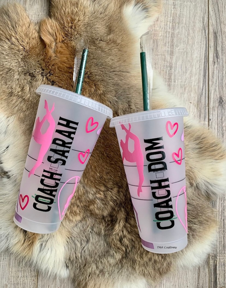 Gymnastics Tumbler / Peace Love Gymnastics Starbucks Cup / Etsy