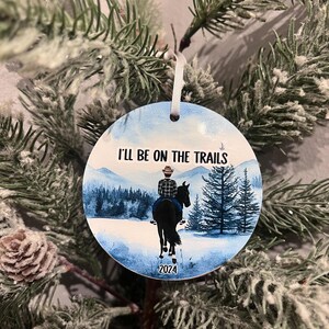 Custom Horse Ornament / Horse Gift / Personalized Horse Gift / Just a girl who loves horses