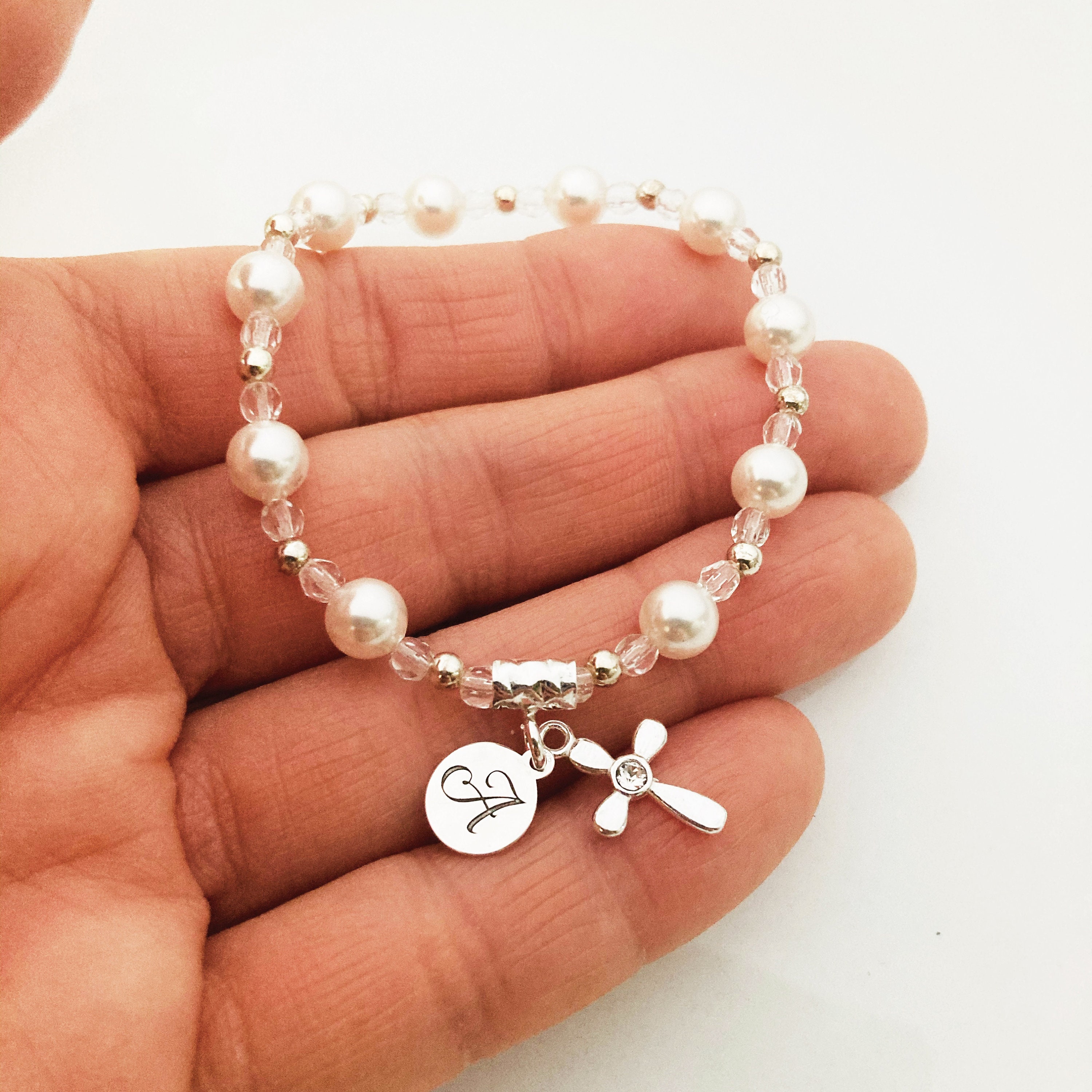 First communion bracelet for girl Clearance