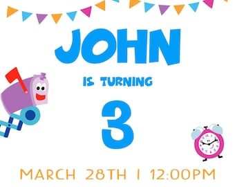 Blues Clues Invitation, Blues Clues Birthday Invitation, Birthday Invitations, Digital Invitation, Blues Clues Party Supplies