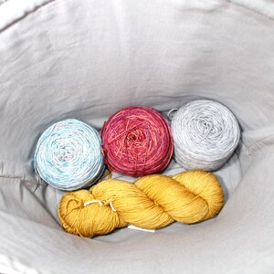 Torba na robótki ręczne Jack i Sally XL Duża torba na robótki ręczne Średnia torba na robótki ręczne Torba na robótki ręczne do haftu krzyżykowego Sweter i szal zdjęcie 8