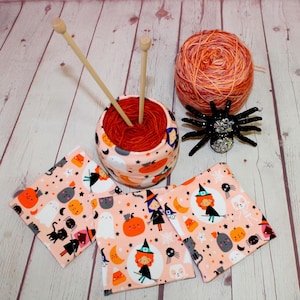 Spooky Cute 2 or 4-Pk Yarn Cozy Yarn Holder Organizer Sleeve Crochet and Knitting Accessory Yarn Skein Coat