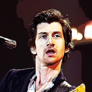 Alex Turner. Arctic monkeys Frontman. Instant Download print. A3 A4 and 10 x 8. Music gift ideas For Arctic Monkeys fans. Wall art print
