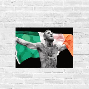 The notorious Conor Mcgregor. UFC Champion. Digital download in sizes: A4 A3 and 10x8. Hand painted original print gift idea