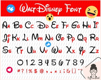 Download Walt Disney FONT SVG / Walt Disney letters alphabet ...