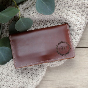Cartera de cuero personalizada hecha a mano con sobre para efectivo en EE. UU. - Sistema de presupuesto - Carpeta de efectivo - Sistema de cartera de cuero con sobre para efectivo - Cartera de efectivo para hombres
