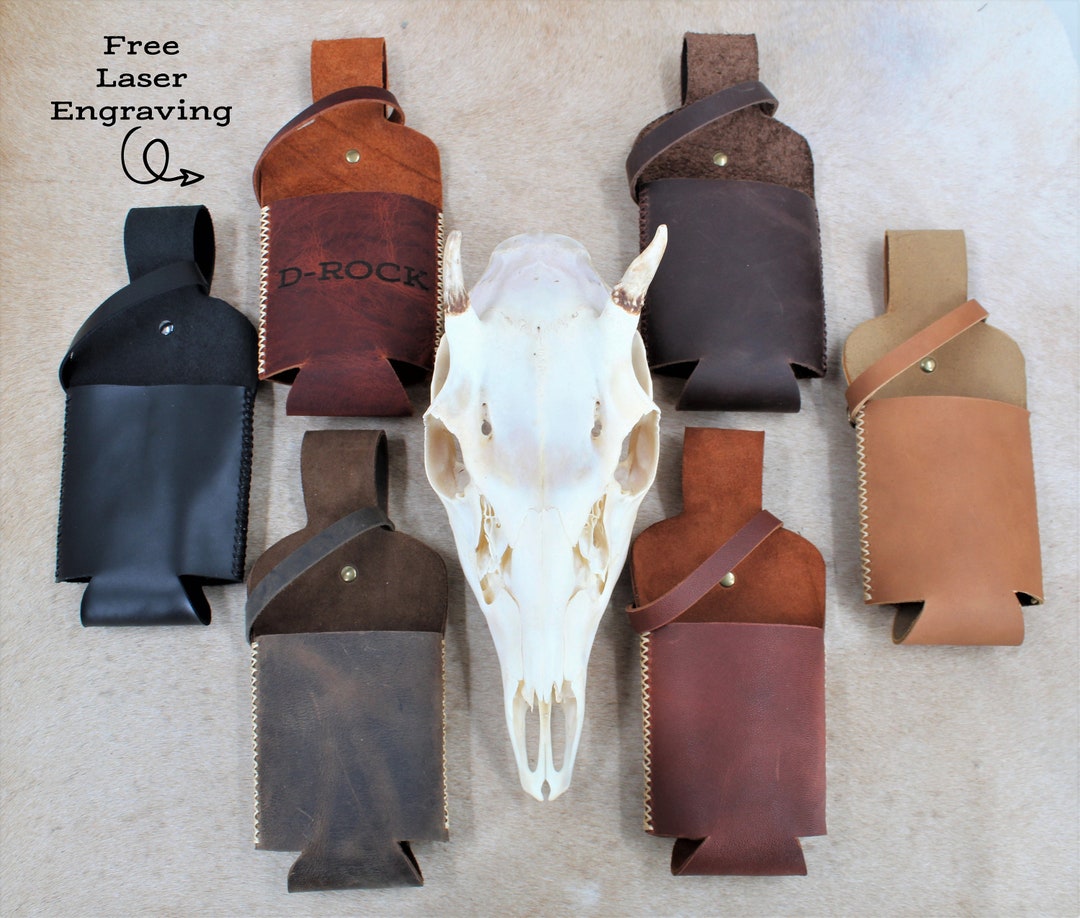 Leather Hot Sauce Holster, 10oz Sauce Holder, 5oz Sauce Holder, Gift