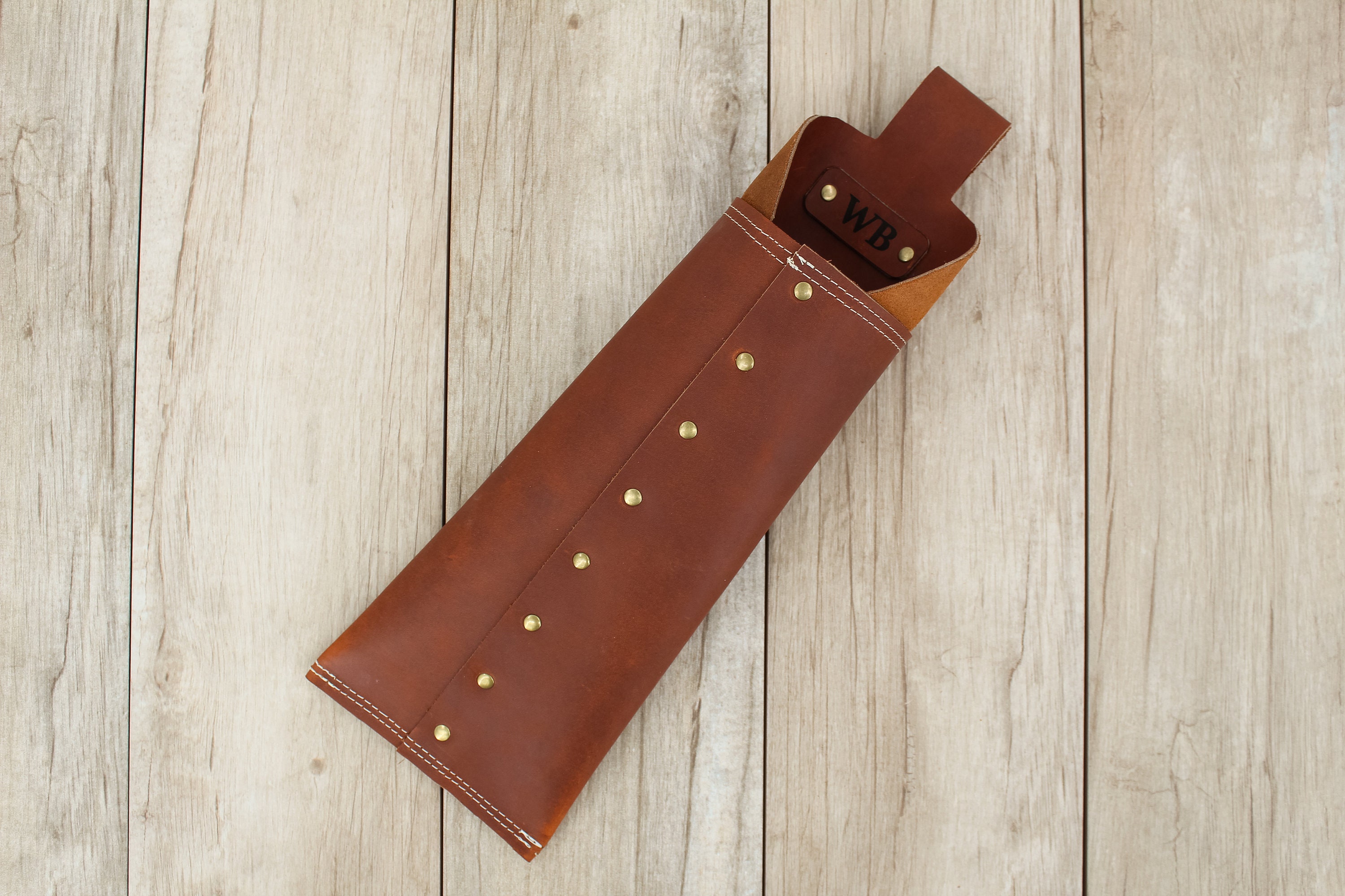 Schweißstab-Tasche Aus Leinwand & Leder – Robust, Mit Gürtelschlaufe & Schnellverschluss