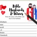Bible Husbands and Wives Shower Game Cute Original Watercolor Print ...