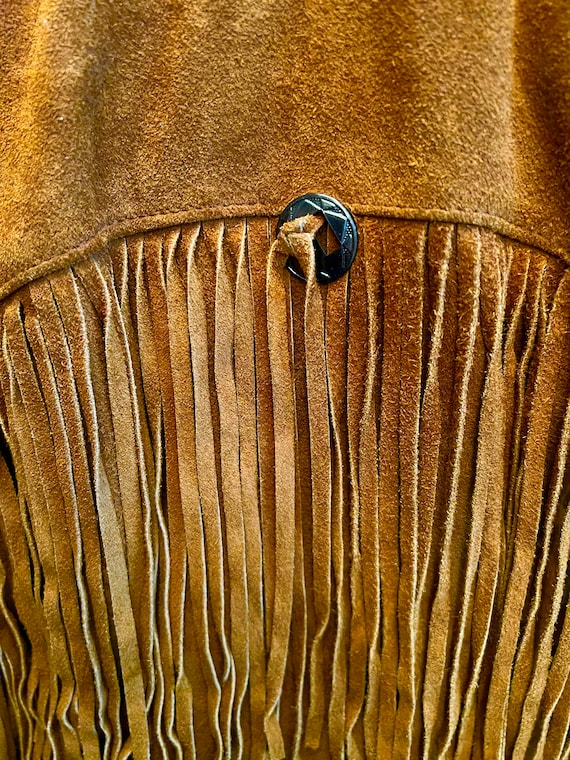 Suede/Leather Vintage Fringe Jacket - image 4