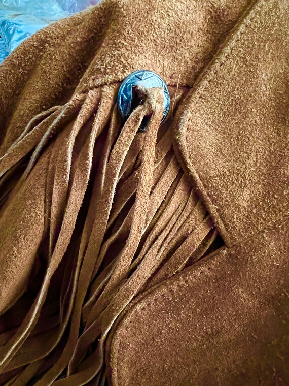 Suede/Leather Vintage Fringe Jacket - image 10