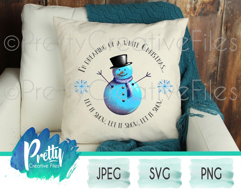 Download White Christmas Snowman Sublimation Design Digital Art PNG ...