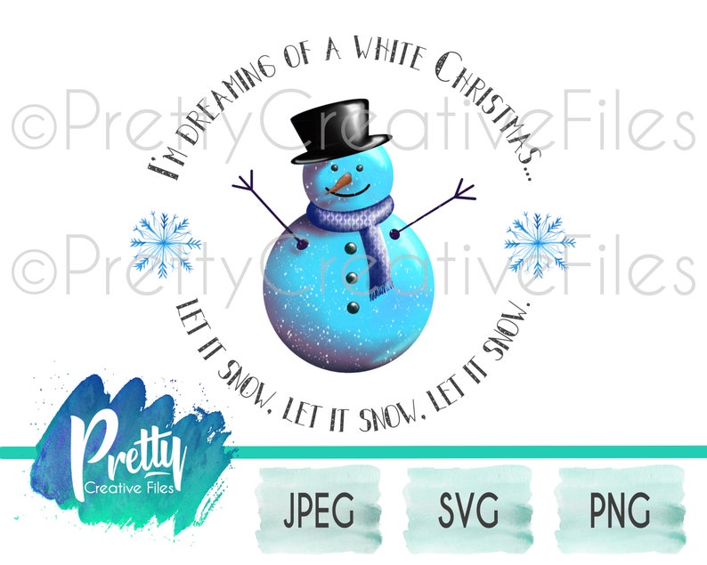 Download White Christmas Snowman Sublimation Design Digital Art PNG ...