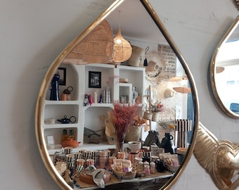 Miroir artisanale marocain en laiton