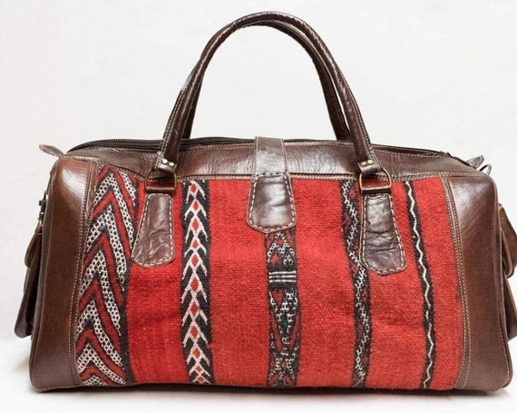 100 Genuine Leather Handcrafted Travel Bag Sports Airplane Bag Weekend Bag Shoulder Bag Tote Handbag Etsy Canada