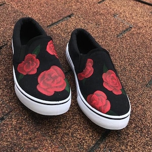Rose vans etsy online