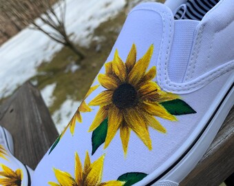vans shoes sunflower