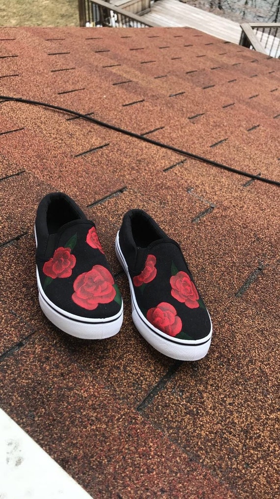 rose vans etsy