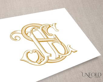 Elegant Digital Monogram J E S | Pre-Made Downloadable Initial Logo | Wedding, Branding, Stationery | Instant Etsy Download for J, E and S